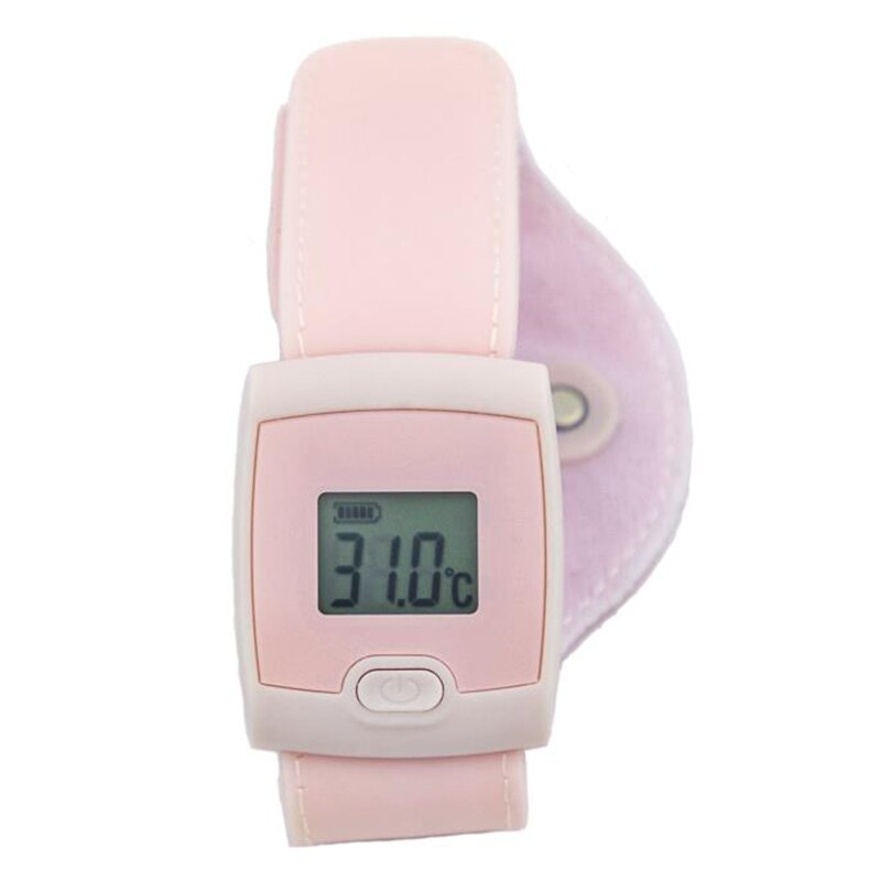Digital Fever Thermometer Smart Thermometer Bluetooth Children Children's Thermometer 4.3 Inch LCD Display For Baby Health: Pink
