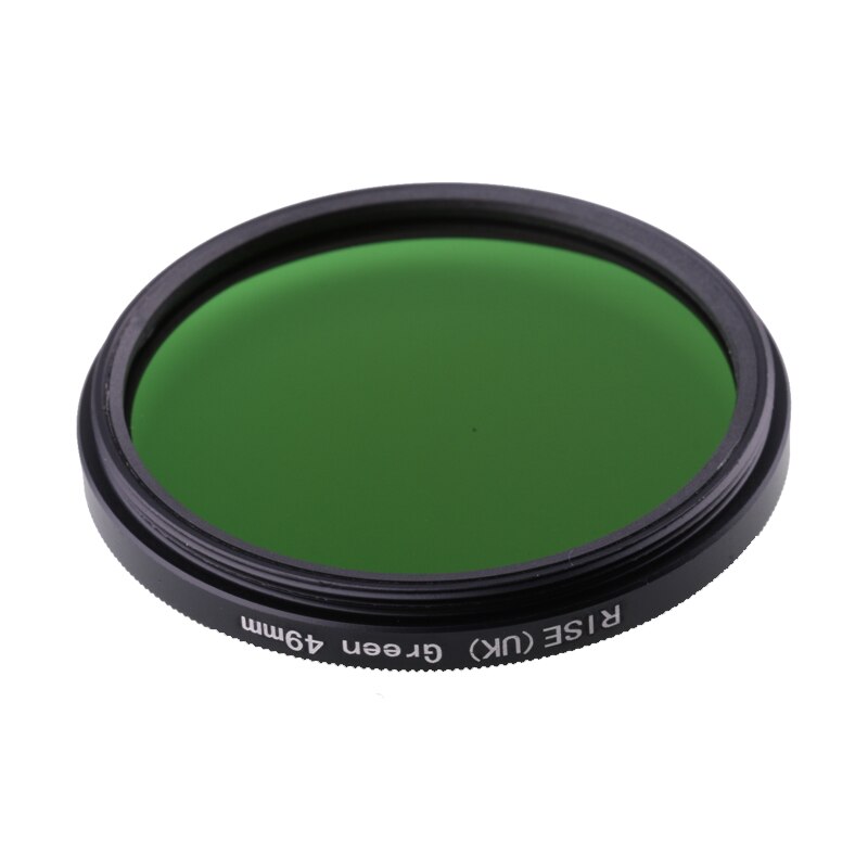Filtro de cámara de 49mm, verde completo, filtro de lente de color para Nikon D3100 D3200 D5100 lente de cámara SLR