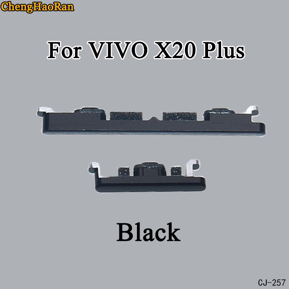 Conjunto Para VIVO X20 X20 1 ChengHaoRan Além de volume de Energia botão mute botão lateral substituição de peças de reparo: X20 Plus-Black