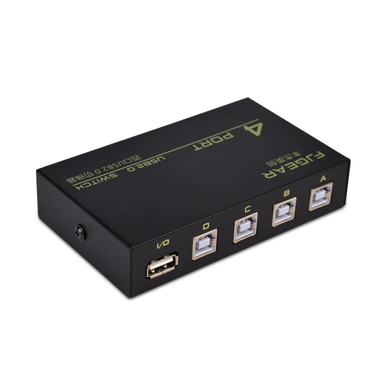 4 Port USB 2.0 Share Switch Switcher Selector Box Hub For PC Scanner Printer FJ-1A4B