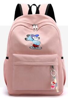 Chuwanglin Waterdichte Schooltas Leuke Student School Rugzak Grote Reizen Tiener Schoudertas Childbag Vrouwen Rugzak A60104: mouse-pink