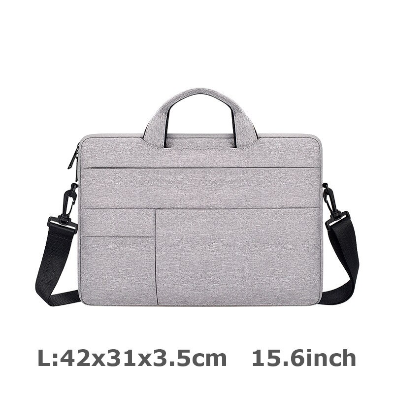 Men 13.3 14.1 15.4 15.6 Inch Waterproof Laptop Briefcase Business Handbag for Men Large Capacity Messenger Shoulder Handbag: 3-L