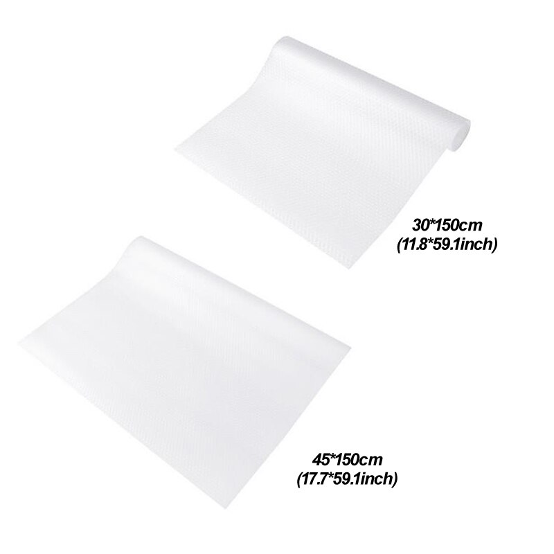 Organisatie Contact Papier Herbruikbare Plank Liner Contact Kast Papier Mat Lade Stof Plank Liner Proof Antislip Servies Pad: transparent / 150x45cm