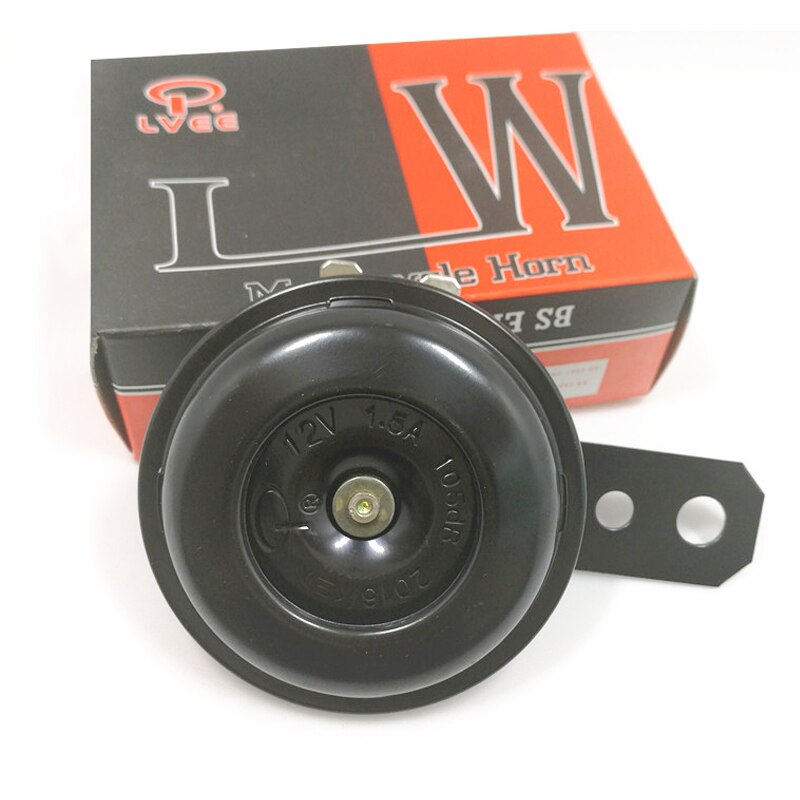 Klaxon de moto 12V, 1,5 a, 105db, Kit électrique pour voiture et vélo, klaxon puissant, étanche, haut-parleur rond