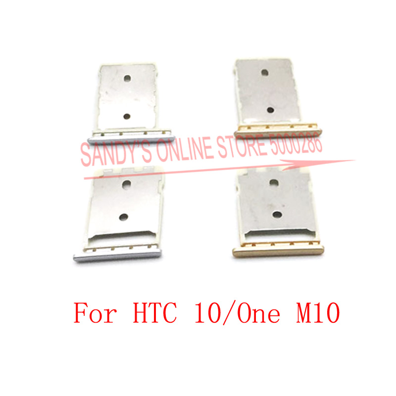 Plateau de lecteur de carte SIM SD, 1 ensemble, fente de lecteur pour HTC 10 One M10, plateau de lecteur porte-carte, adaptateur de fente, pièces de rechange