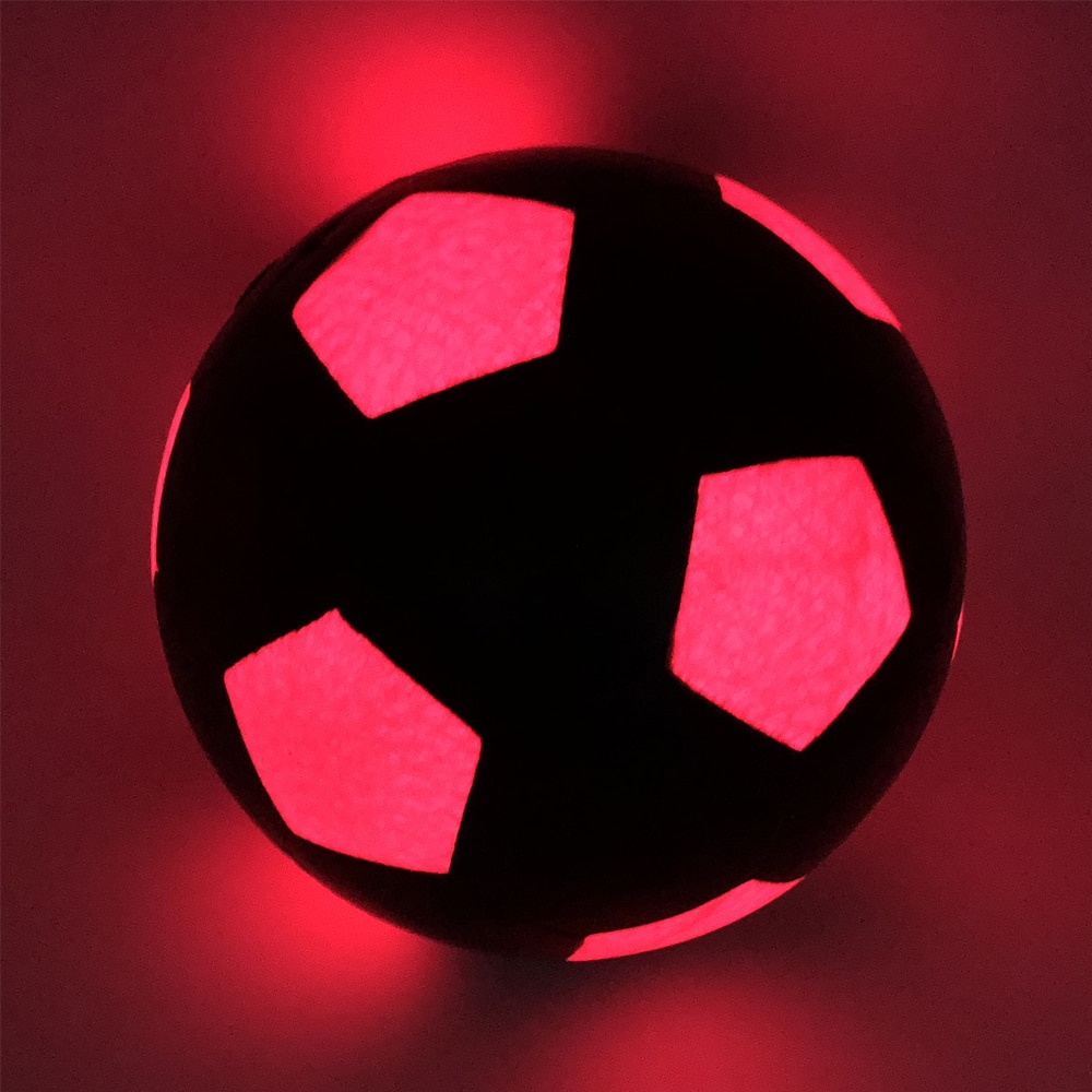 Offical size 5 Football Light Up LED Soccer training Ball Blazing Red Edition Glows in The Dark super Bright LED's glow balls