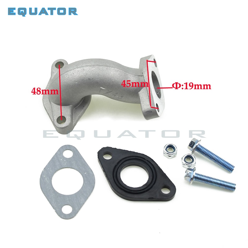 PZ19 19 MM Carburateur Inlaattraject Spruitstuk met Pakking Schroef Kit Voor 50 70 90 110 125cc Pit Crossmotor ATV Quad Z50