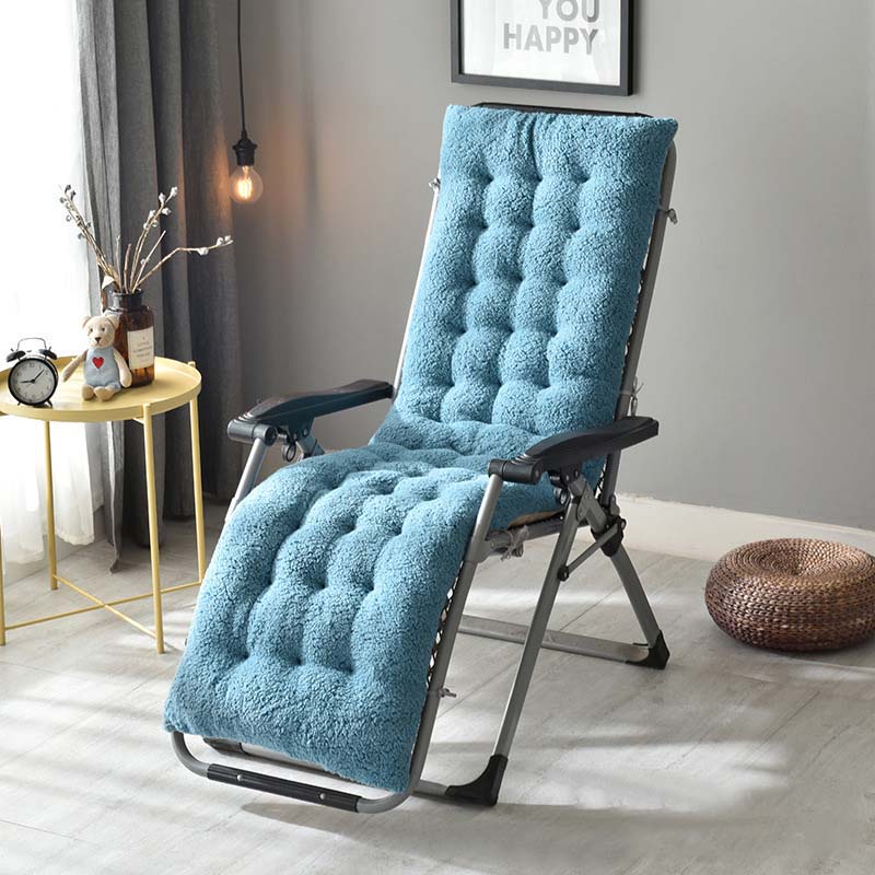 Chaiselong lang stol sædehynde rattan lænestole sofa pude kontor tatami hvilestol måtte vinduesmåtte: Påfuglblå / 160 x 50 x 12cm