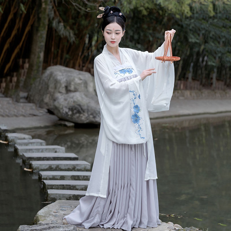 Traditionel kinesisk tøj fe kjole gammel han-dynastiet prinsesse scene folkedans festival outfit kinesisk hanfu kvinder
