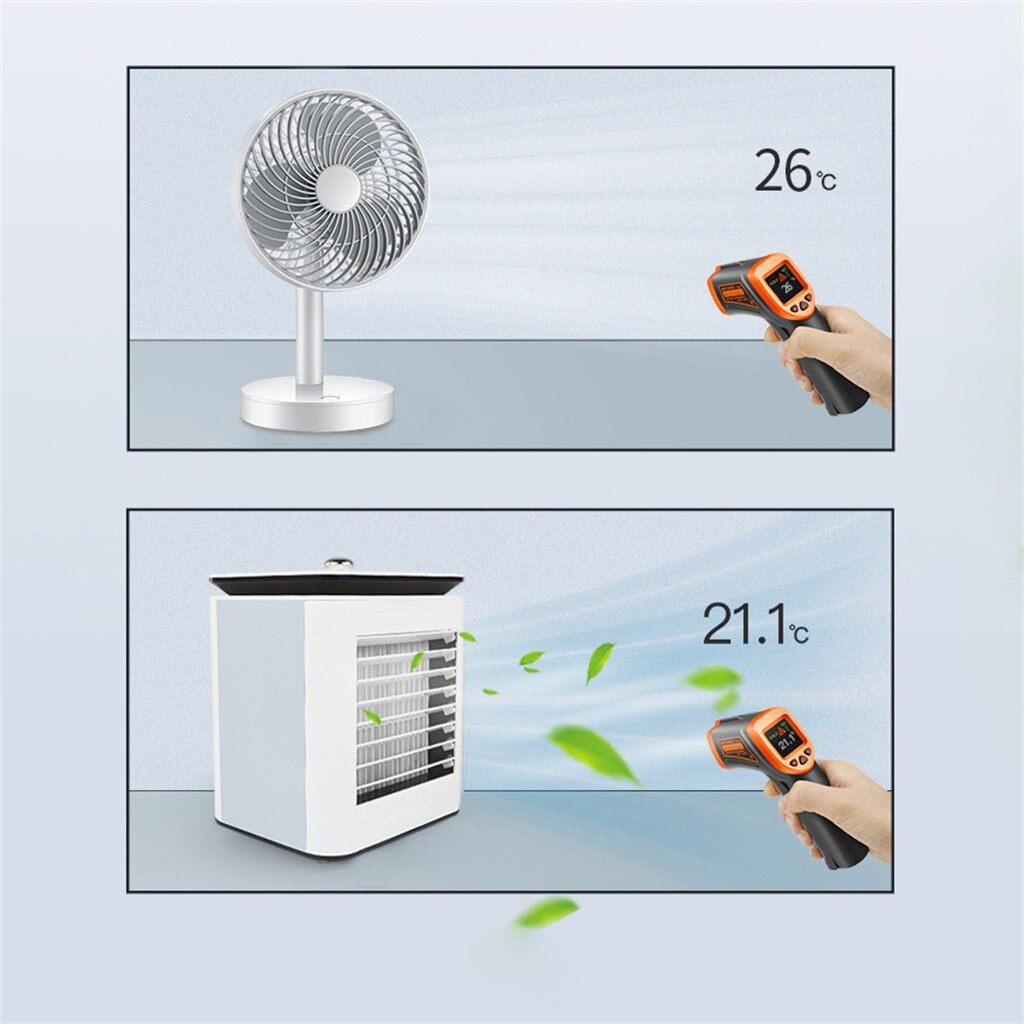 Mini Portable Air Conditioner Fan Portable Air Conditioner Conditioning Cooler Humidifier Purifier USB Desktop Air Cooler Fan g3