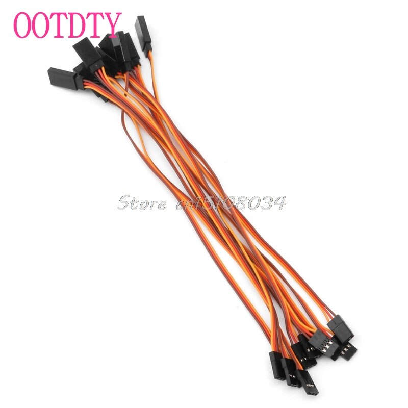 10Pcs 200mm Servo Lead Extension Wire Cable For RC Futaba JR Male to Female 20cm G08 Whosale