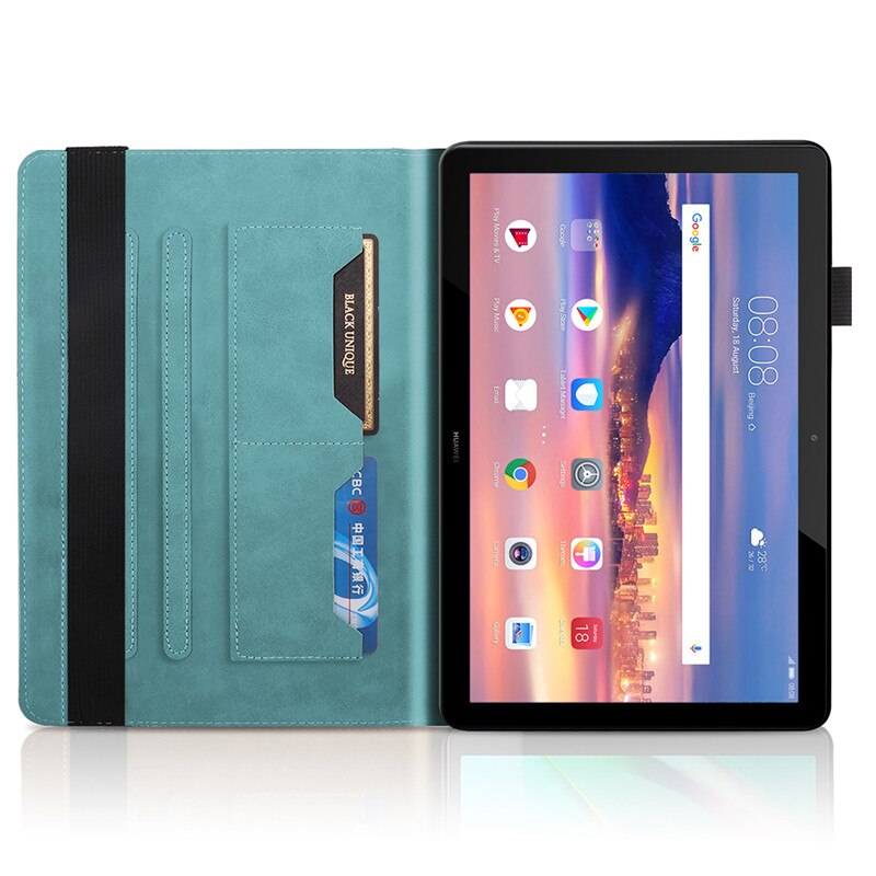 3D Tree Embossed for Huawei MediaPad Media Pad T5 10 Case Cover Flip Stand Case for Tablet Huawei MediaPad Media Pad T5 T 5 10.1