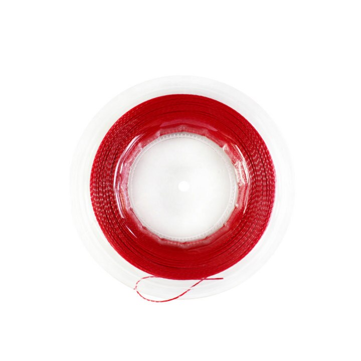 Carrete POWERTI de gran rendimiento, HEXASPIN TWIST 1,23mm, cuerda de raqueta de tenis 200M, carrete grande: Red