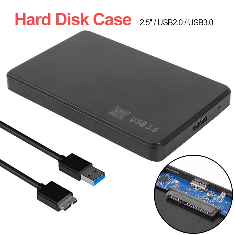 Usb 3.0 Sata 3.0 Harde Schijf Geval 2.5 Inch Ssd Hdd Behuizing Plug En Play Ondersteunt 3 Tb Transmissie Uasp protocol Hard Drive Case