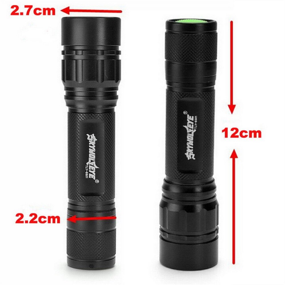 Skywolfeye Flashlight Focus 3000 Lumens 3 Modes T6 LED 18650 Flashlight Torch Lamp Powerful VEJ93 P30