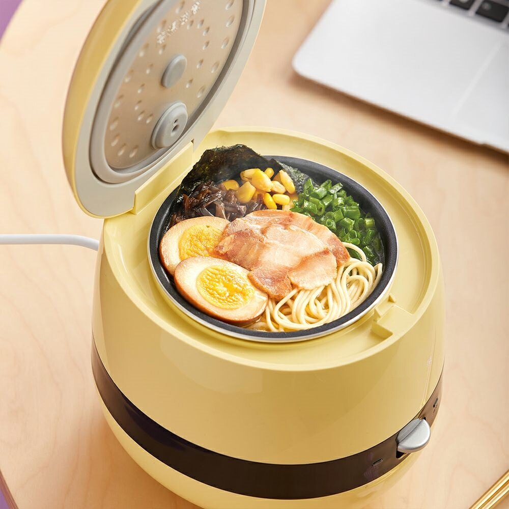 220V Non-Stick Mini Electric Rice Cooker 1.2L Household Multi Food Cooker Portable Noodles Cooking Pot Hotpot