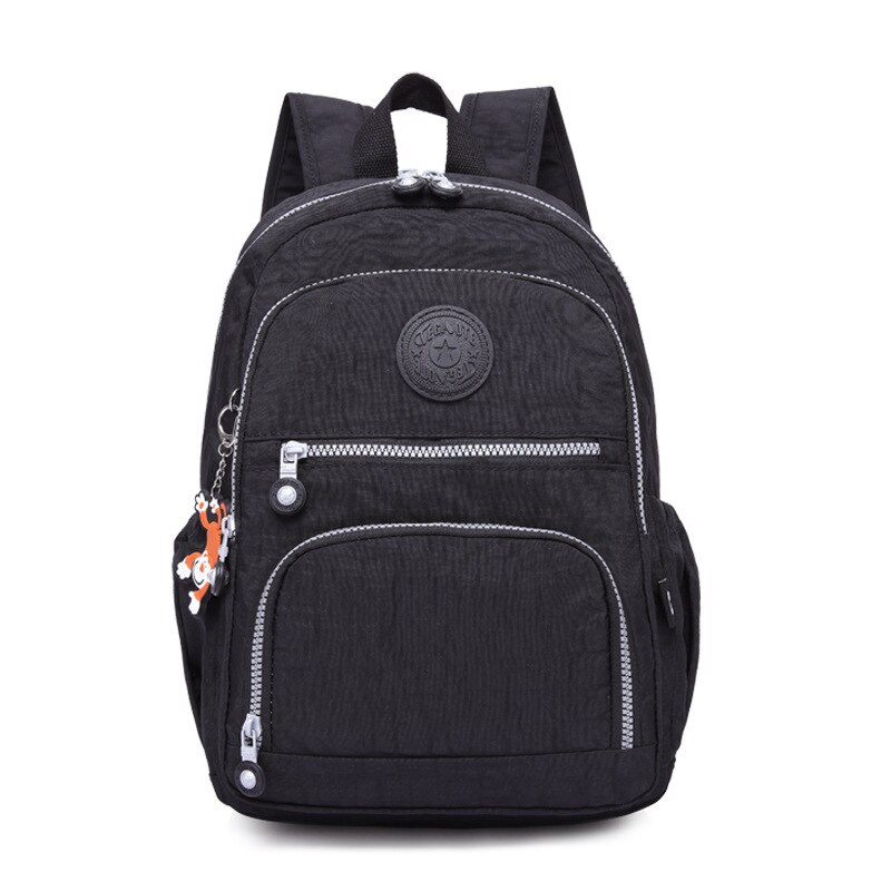 Female Backpack Women School Backpack for Teenage Girls Mochila Feminina Laptop Bagpacks Travel Bags Casual Sac A Dos: Black