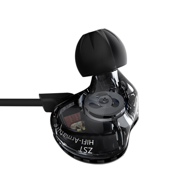 Kz Zst/Zst Pro 1DD + 1BA Hybrid In-Ear Oortelefoon Noise Cancelling Headset Met Microfoon Vervanging Kabel zsn Zsn Pro