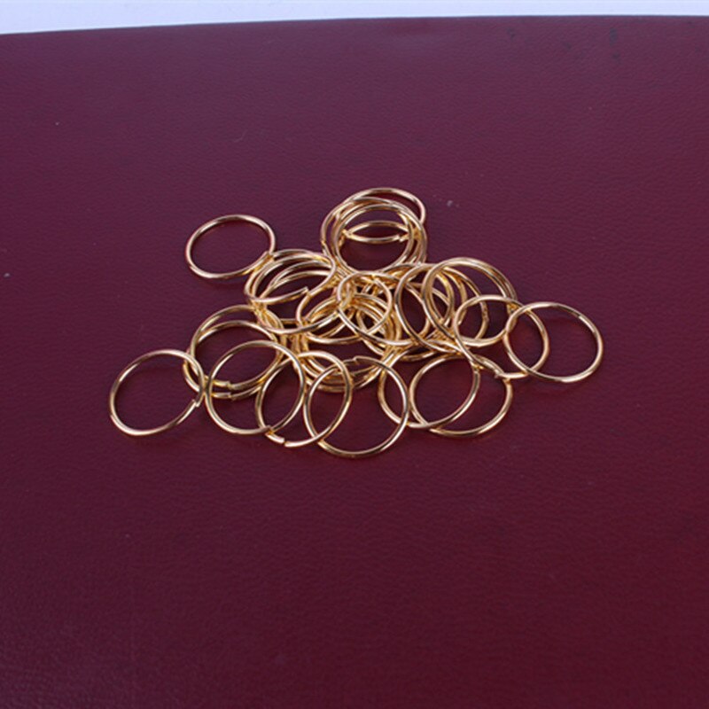 20pcs/lot Golden/ Silver Hair Braid Dreadlock Bead Cuff Clip Braid Hoop Circle Approx 14mm Inner Hole