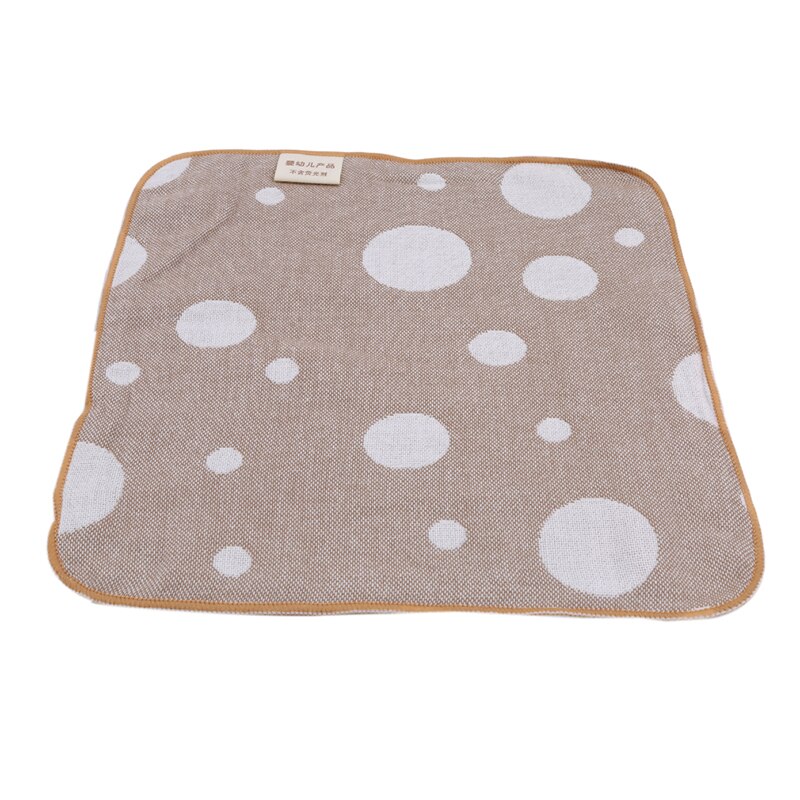 2 st spädbarnshandduk 25*25cm muslin handduk näsdukar två lager torka handduk: Kaffecirkel
