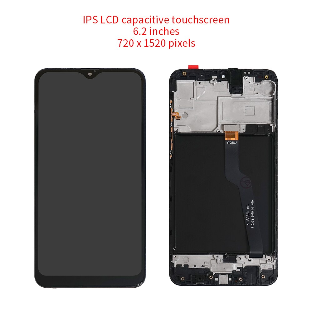 Originele Super Amoled Voor Samsung A10 A105 Lcd Touch Screen Met Frame Voor Samsung Galaxy M10 M105F Lcd-scherm digitizer