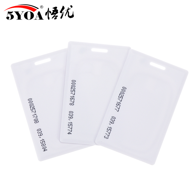 10 pezzi di garanzia della qualità em ID carta Sola lettura 4100 4102 carta d'identità di reazione 125KHZ RFID carta adatta per il controllo degli accessi presenza di tempo