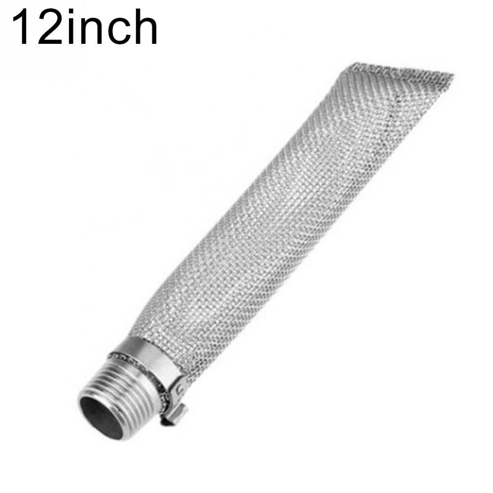 6/12inch Stainless Steel Beer Filter Tube Brewing Kettle Bazooka Screen Reusable Beer Filter Mesh Strainer Wine Thread Tun: 12 inch