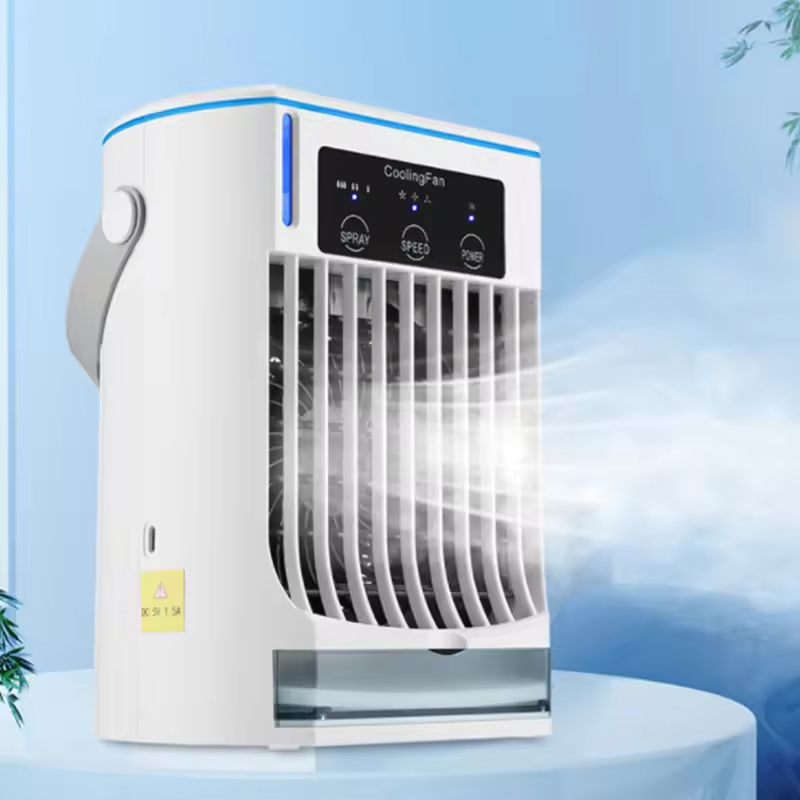 Bærbar klimaanlæg køler ventilator brug hjemme vand luftkøleventilator klimaanlæg blæser ventilator luftfugter kold vind
