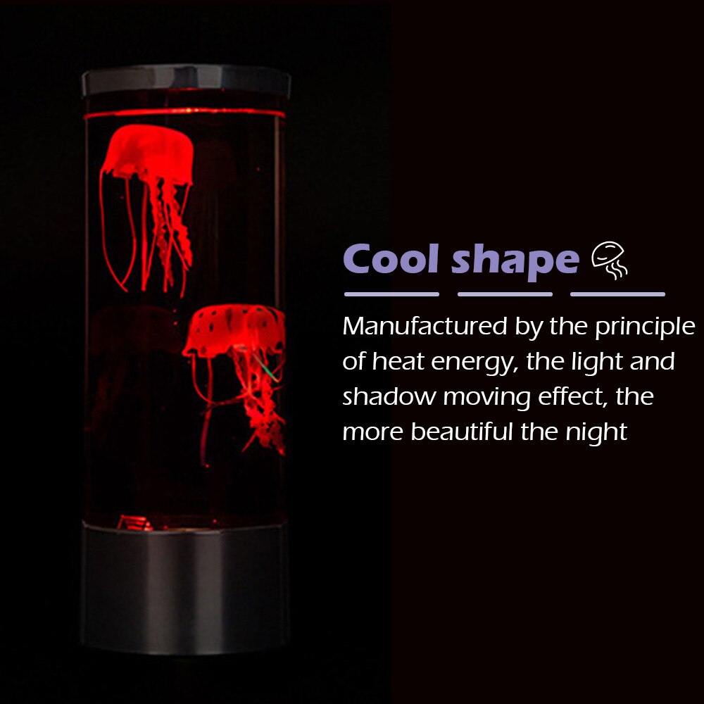 Led Kwallen Lamp Nachtkastje Nachtlampje Kleur Veranderende Kwallen Aquarium Led Lamp Ontspannen Sfeerverlichting Lava Lamp Kids