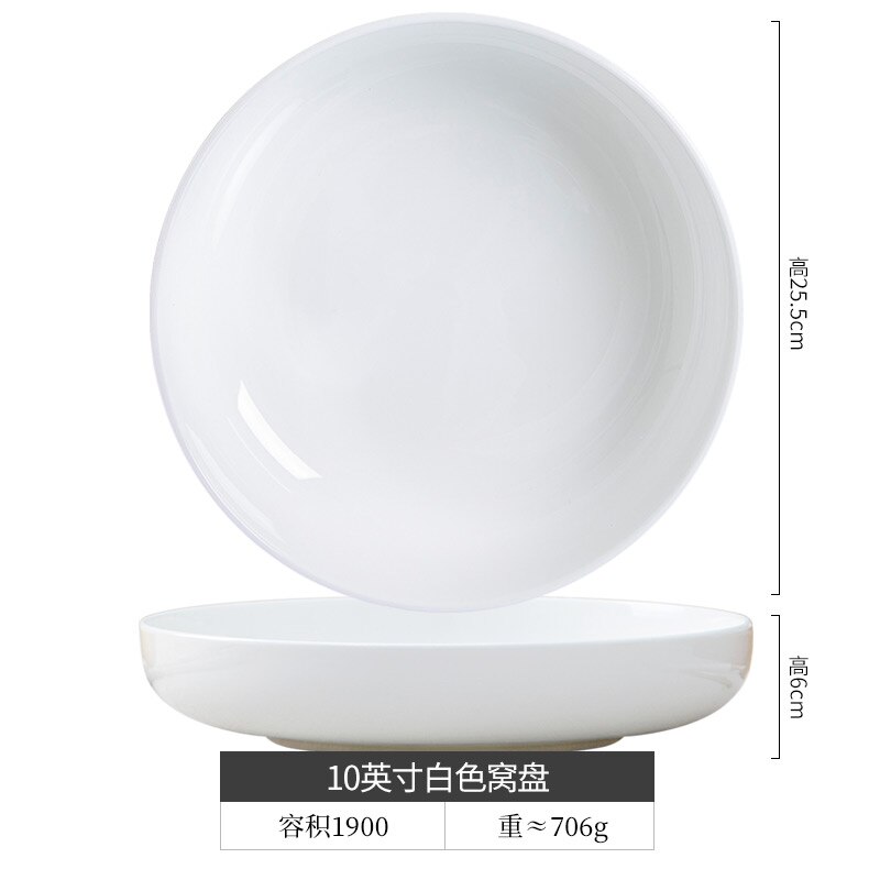 Simply Dinner Plates Kitchen Restaurant Supplies Bone China Dinner Plates European Style Vaisselle Tableware DI50CP: 10  inches