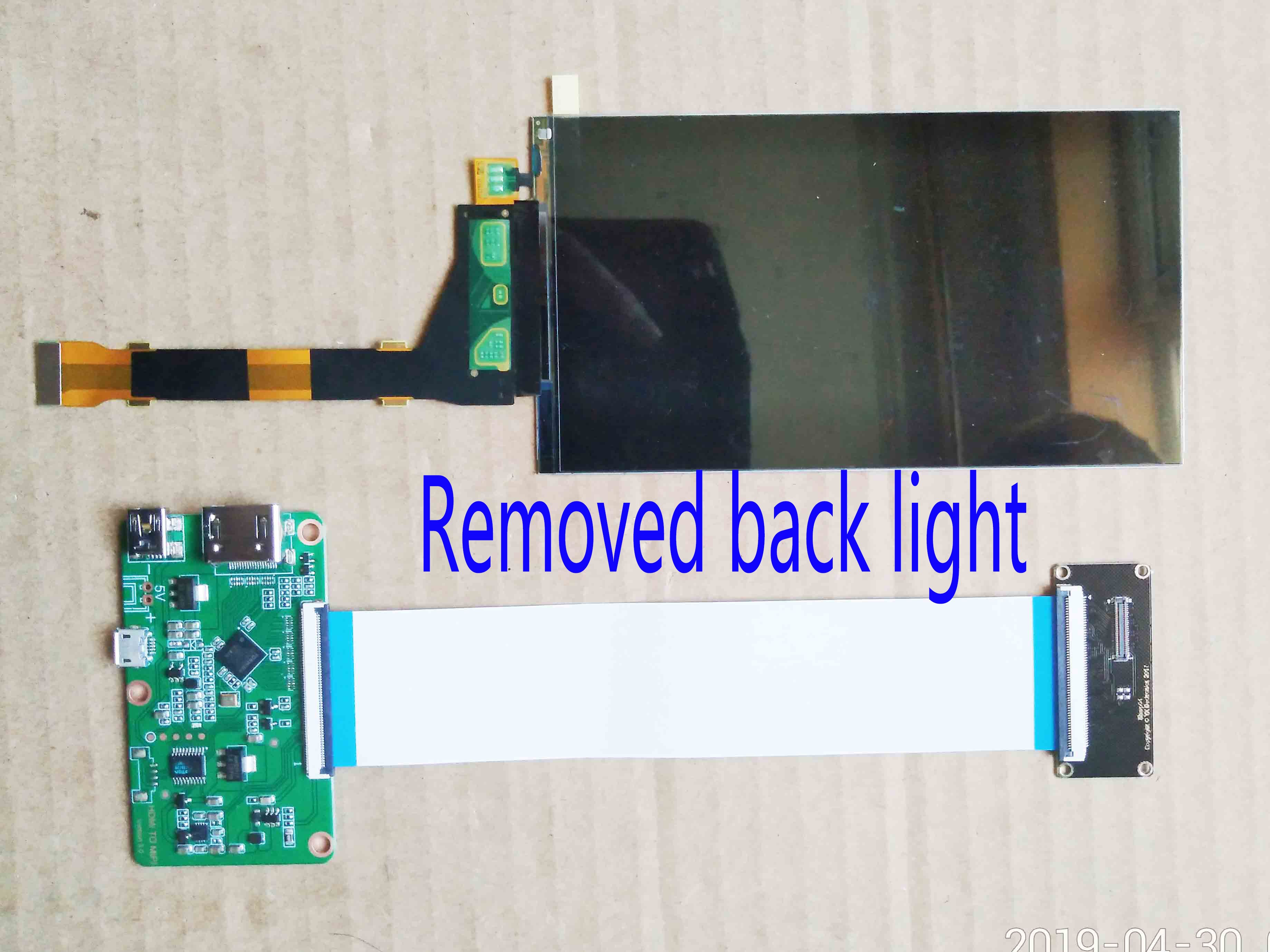 5,5 zoll 1440*2560 2K LCD Bausatz Für Licht härtende-3D drucker MIPI ZU HDMI LCD Anzeige Bausatz LS055R1SX04 Für 3D Drucken: lcd Bausatz Nein BL