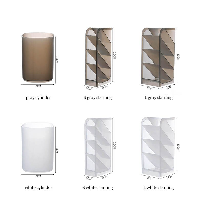 4 rutenett bord mangfoldig lagring multifunksjons kosmetikk holder plastmateriale penn blyant oppbevaringsboks pult forsyninger