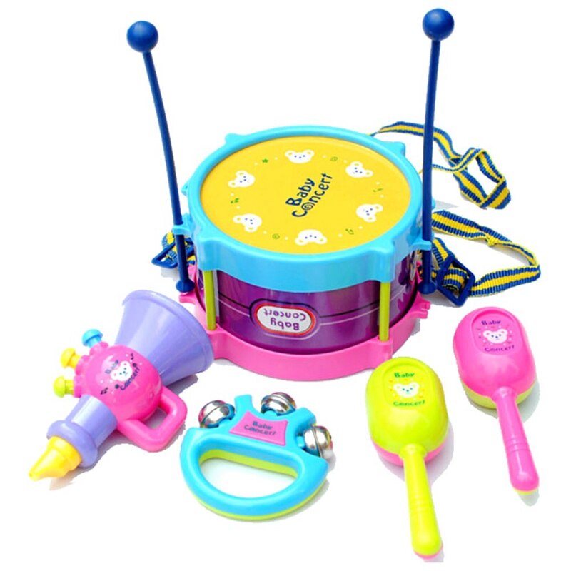 Gelukkig Muziekinstrument Set 6 Delige Set Speelgoed-Kinderen Muziekinstrument Speelgoed Set