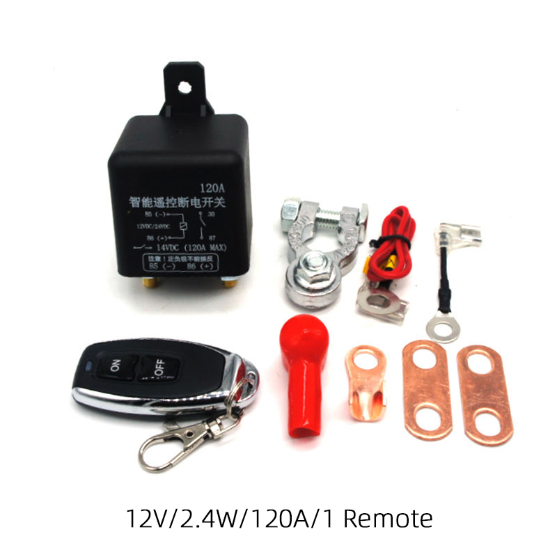 Universal Battery Switch Relay 12V 24V 120A 200A 250A Wireless Remote Control Disconnect Cut Off Isolator Master Switches: green