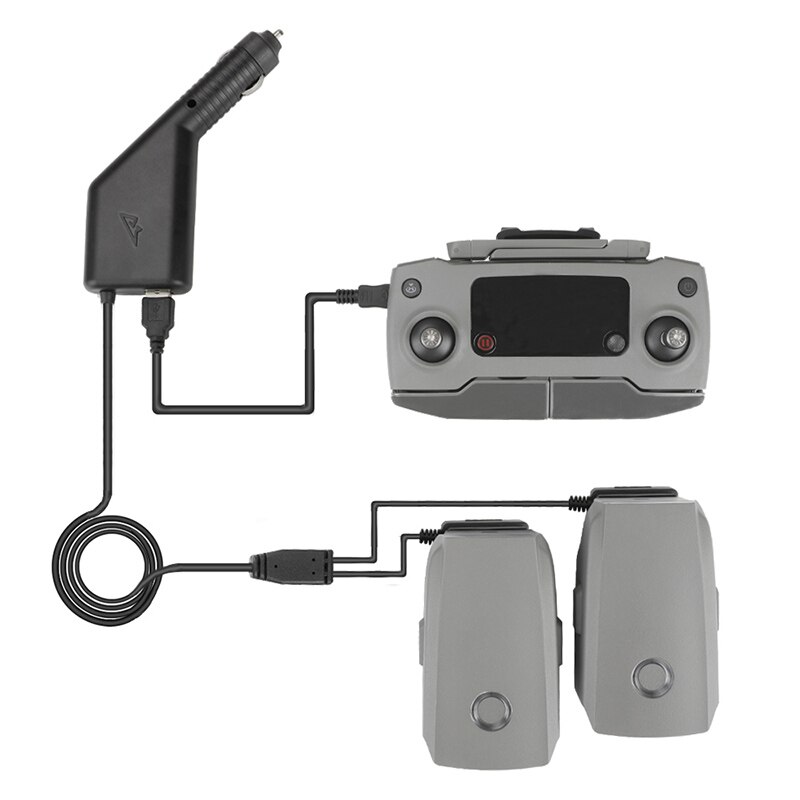 3 in 1 Auto Oplader Grote output Snel Opladen Batterij/Afstandsbediening/Telefoon Tablet opladen Voor DJI mavic 2 zoom pro drone