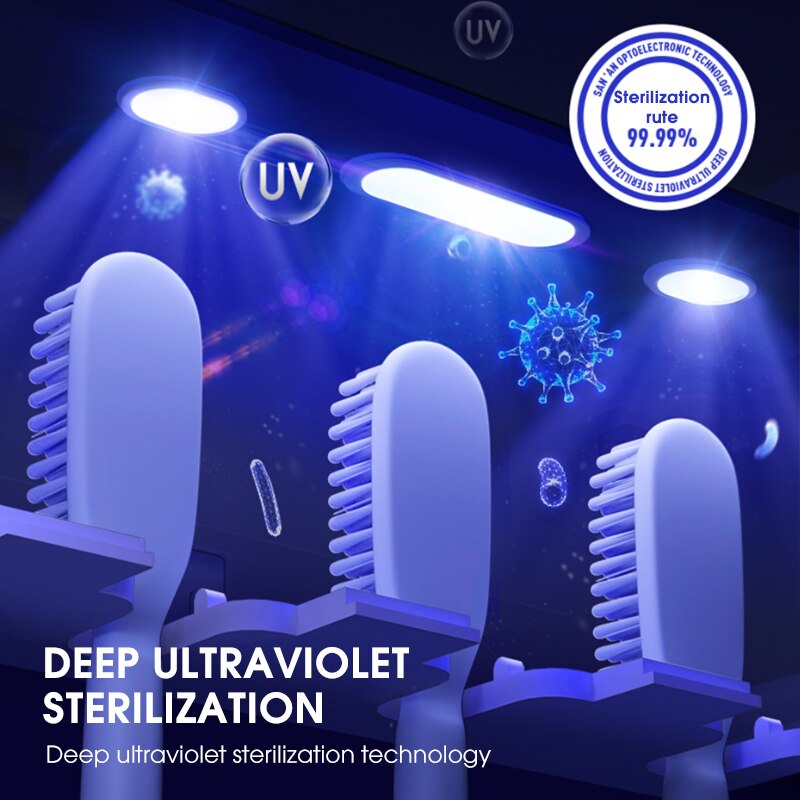 ONEUP UV Toothbrush Holder Smart Toothbrush Sterilizer Automatic Toothpaste Squeezer Dispenser Home Bathroom Accessories Sets