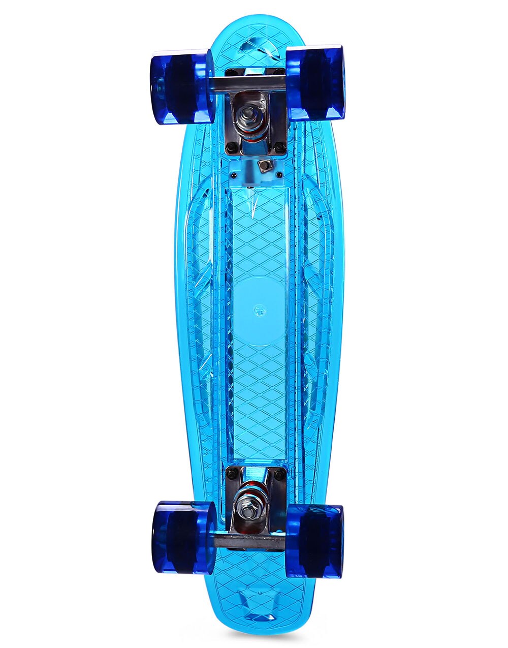 CL-402 Vier Wielen Skateboard Transparant LED Ocean Stijl Skateboard Compleet 22 Inch Retro Cruiser Longboard