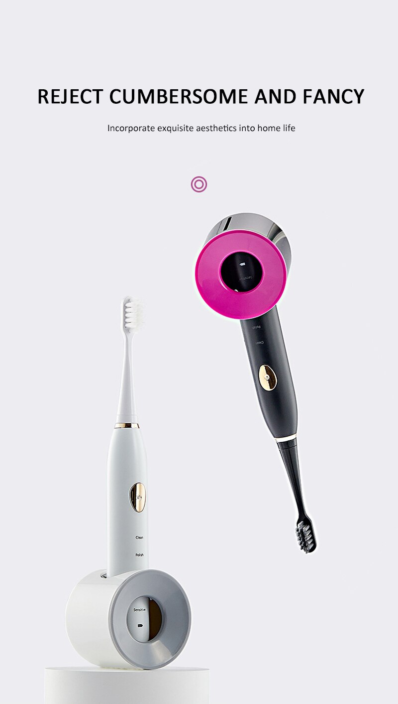 Electric Toothbrush Holder Traceless Toothbrush Stand Rack Wall-Mounted Bathroom Adapt Universal Electric Toothbrush Holder