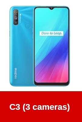 Back Camera Lens Glass Replacment for Realme X50 5G X3 superzoom X2 X XT 5 5S 5i 6 6i Pro C3 C2 C2 narzal 10A: Realme C3 triple