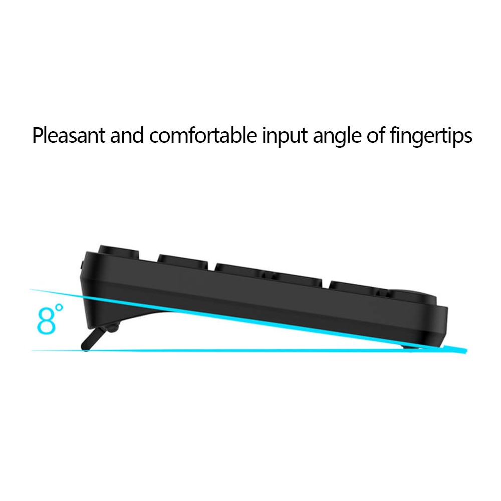 Originalt miiiw trådløst kontor tastatur og mus sett 104 smakebit 2.4 ghz vinduer pc mac kompatibelt bærbart usb tastatur