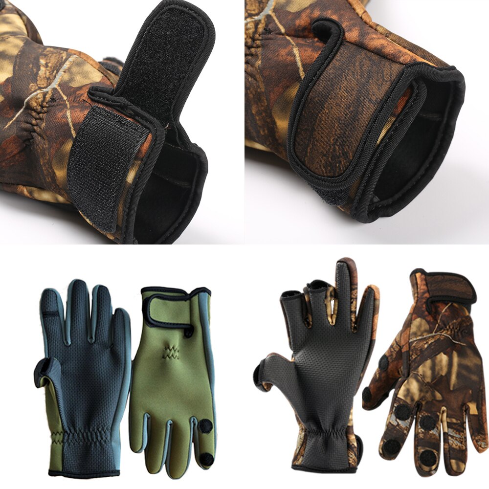 Gants de pêche chauds imperméables et antidérapants pour hommes, équipement d'extérieur, de randonnée, d'alpinisme