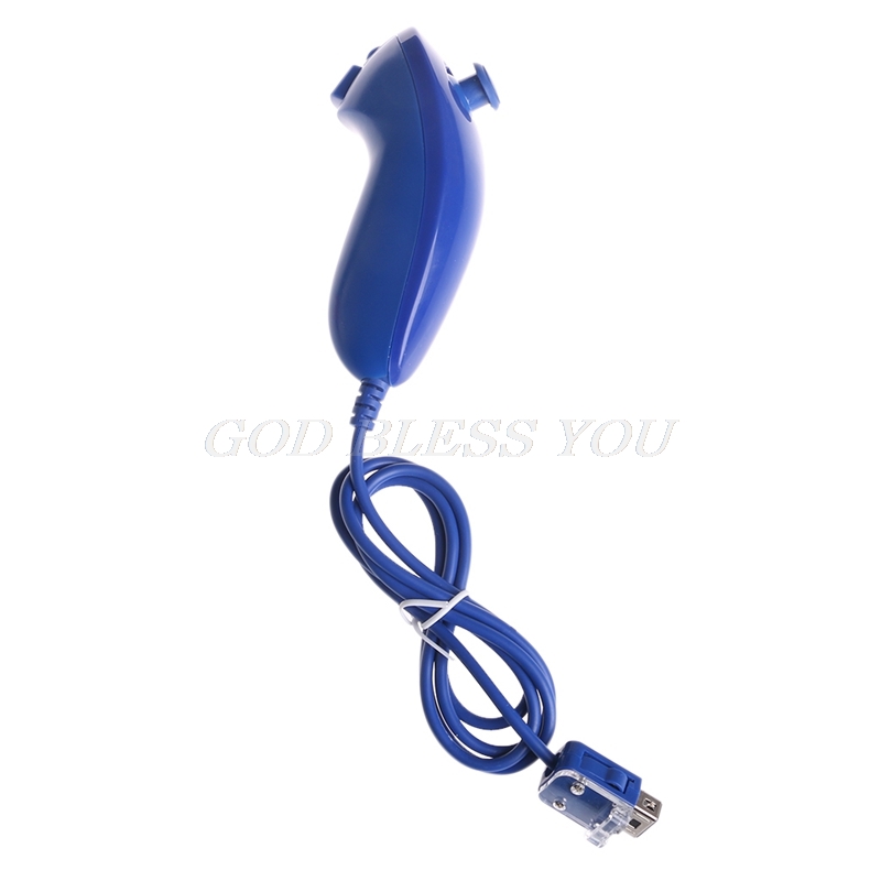 Mando a distancia Nunchuck Nunchuk para consola Nintendo Wii, en 6 colores: Azul marino