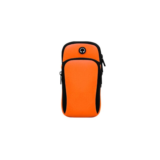 Universal 4-6 '' vandtæt sport armbånd taske løbende jogging gym armbånd mobiltelefon taske cover cover til iphone samsung: Orange