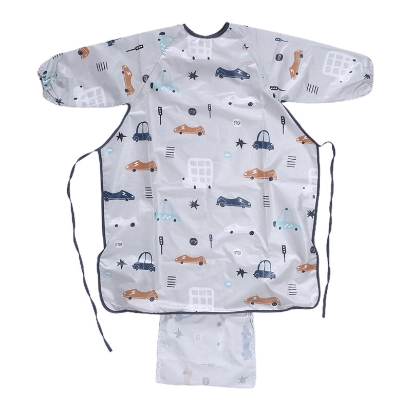 Pasgeborenen Bib Tafel Cover Baby Eetkamerstoel Gown Waterdichte Speeksel Handdoek Burp Schort Voedsel Voeden Accessoires: 9FF1001348-GY