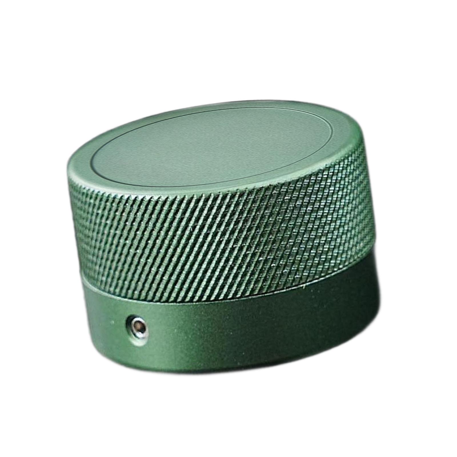 Soporte de tiza para taco de billar, caja de tiza para taco de billar, herramienta de billar, tapa atornillada redonda pequeña de 1,36 pulgadas x 0,89 pulgadas: green