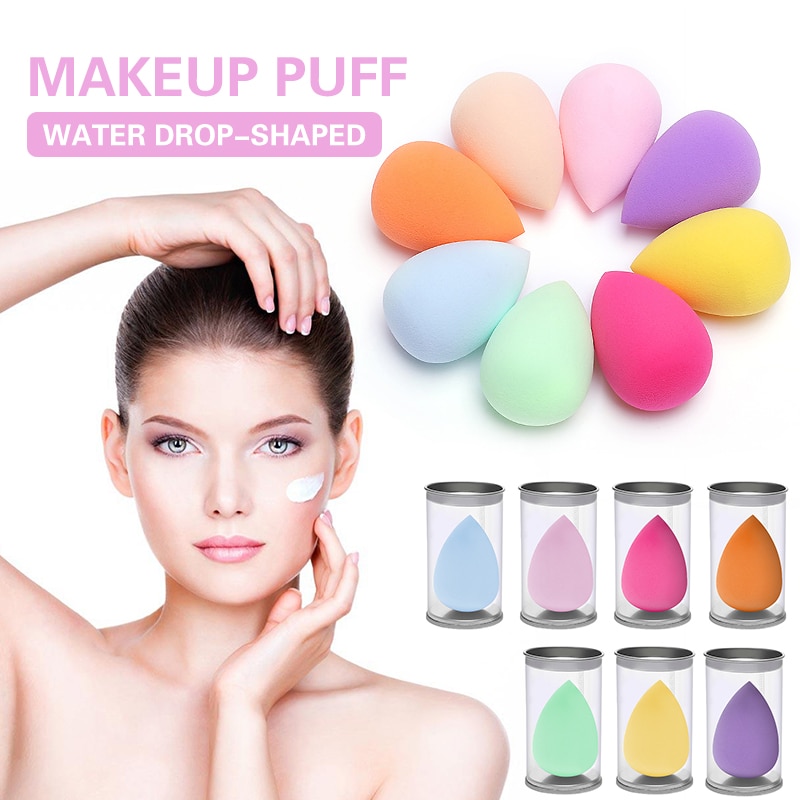 1 Stuks Make-Up Spons Professionele Cosmetische Puff Water Vorm Zacht Water Foundation Spons Beauty Make Up Tools & accessoires