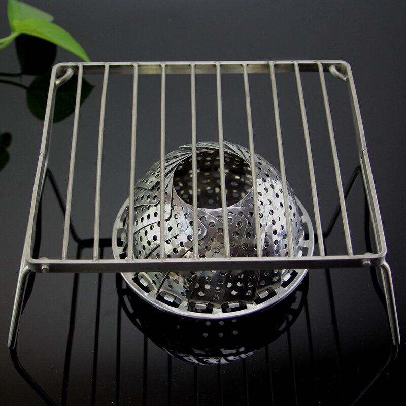 Lightweight Kitchen Tools for Outdoor Camping Cooking Stainless Steel Barbecue Grill Mini Portable Folding BBQ Shelf Garden Rack