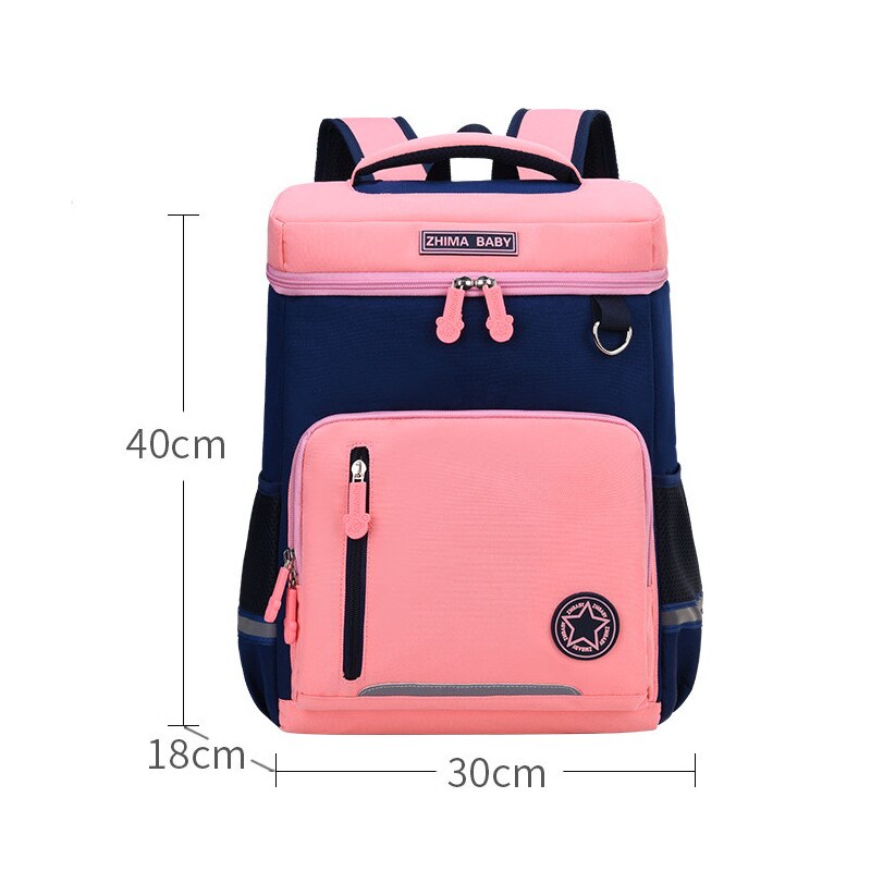 Children School Bags Primary Backpack For Boys Girls Kids Schoolbags Durable School Backpacks Mochila Sac A Dos: Large Pink