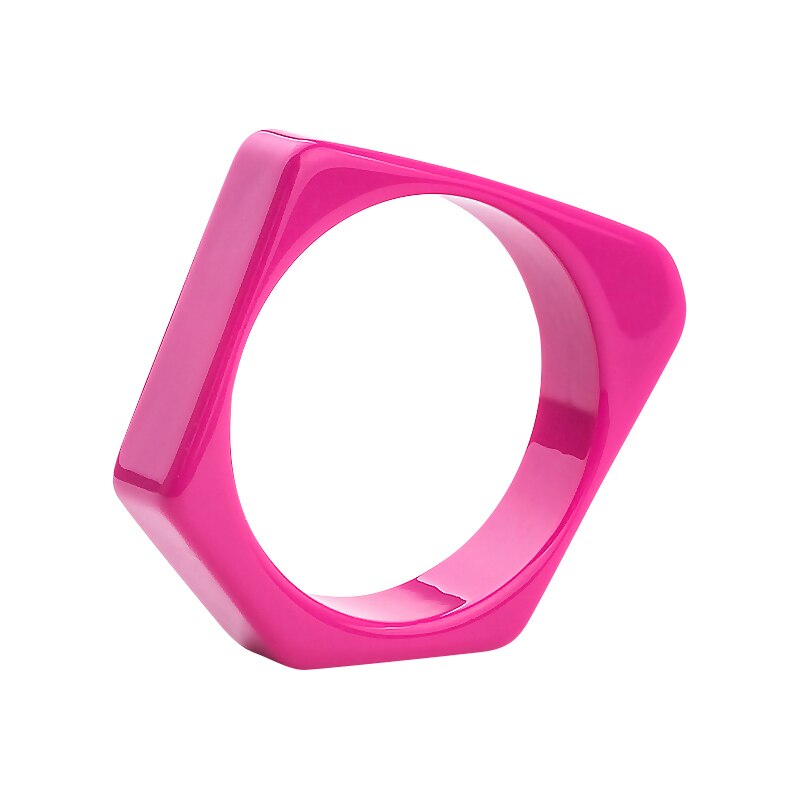 Guanlong marca design geométrico irregular resina pulseira pulseiras puseiras jóias para transporte da gota por atacado: rose