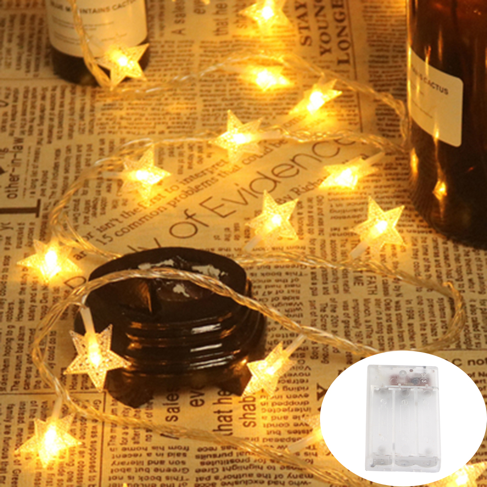 LED-Stern-Lichterkette, USB/batteriebetrieben, Lichterkette, Weihnachtsgirlande für Party, Hochzeit, Zuhause, Terrasse, Dekoration Ich bin Freien: RGB / 80w